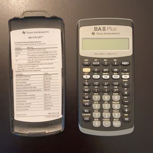 Financial Calculator TEXAS Instruments BA ll plus